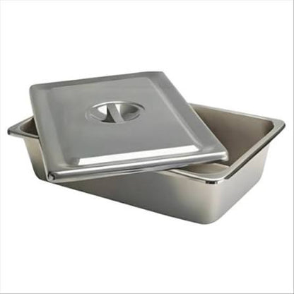 CUBETA CON TAPA PARA INSTRUMENTAL DE ACERO INOXIDABLE AISI CALIDAD 304-2B