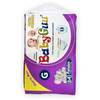 BABYGUU PAÑAL SUPER PREMIUM SUELTOS G X 58 UND