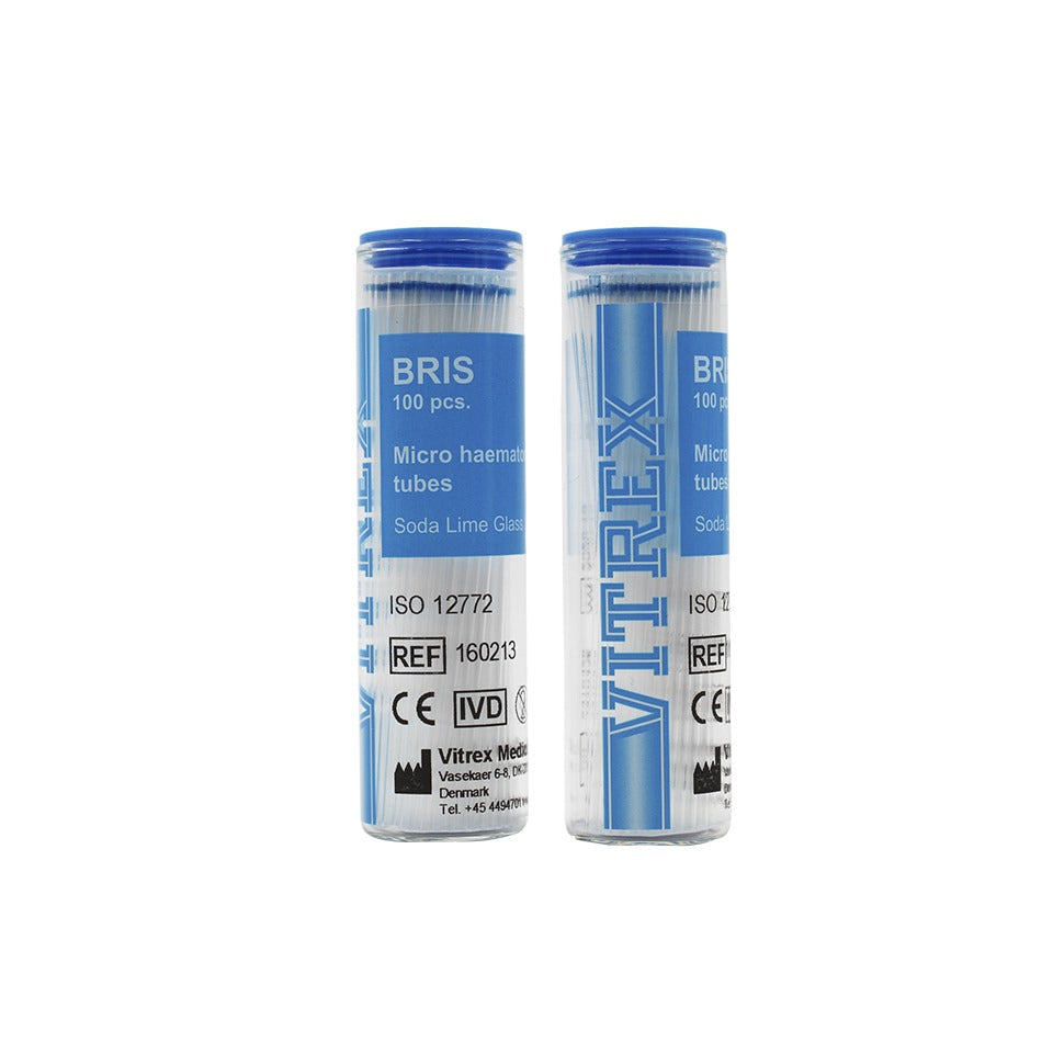 TUBO DE HEPARINA AZUL X 100 UND