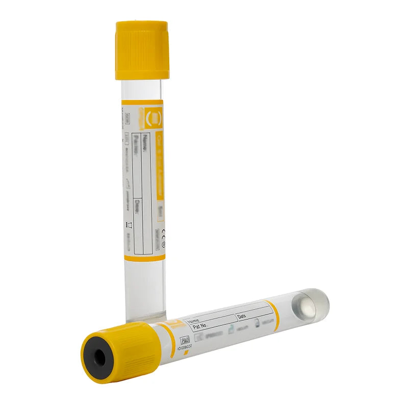 TUBO AMARILLA 6 ML Paquete x 100 und